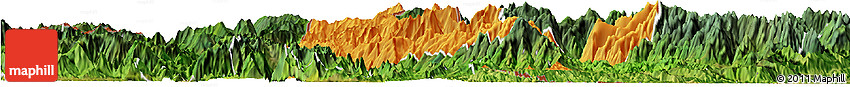 Political Horizon Map of Phong Tho, satellite outside