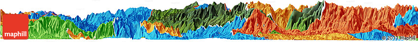 Satellite Horizon Map of Phong Tho, political outside