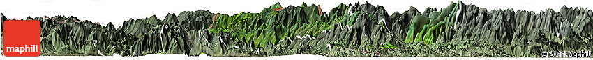 Satellite Horizon Map of Phong Tho, semi-desaturated