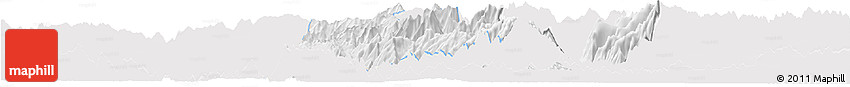 Silver Style Horizon Map of Phong Tho, single color outside