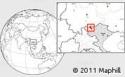 Blank Location Map of Phong Tho, highlighted country