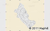 Classic Style Map of Phong Tho, single color outside