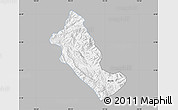 Gray Map of Phong Tho, single color outside