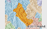 Political Map of Phong Tho, lighten