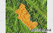 Political Map of Phong Tho, satellite outside