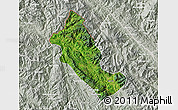 Satellite Map of Phong Tho, lighten, semi-desaturated