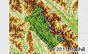 Satellite Map of Phong Tho, physical outside