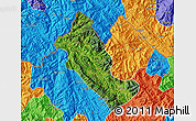 Satellite Map of Phong Tho, political outside