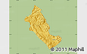 Savanna Style Map of Phong Tho, single color outside