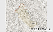 Shaded Relief Map of Phong Tho, lighten