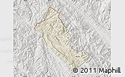 Shaded Relief Map of Phong Tho, lighten, semi-desaturated