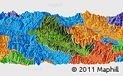 Satellite Panoramic Map of Phong Tho, political outside