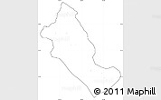 Blank Simple Map of Phong Tho, cropped outside, no labels