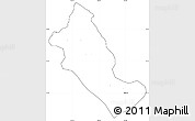 Blank Simple Map of Phong Tho, cropped outside