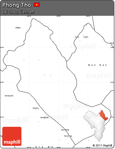 Blank Simple Map of Phong Tho