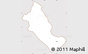 Classic Style Simple Map of Phong Tho, cropped outside