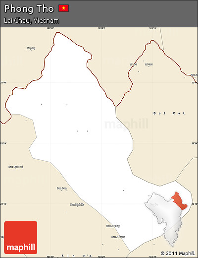 Classic Style Simple Map of Phong Tho
