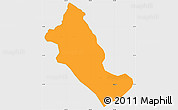 Political Simple Map of Phong Tho, single color outside