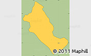 Savanna Style Simple Map of Phong Tho, cropped outside