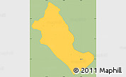 Savanna Style Simple Map of Phong Tho, single color outside