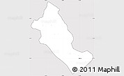 Silver Style Simple Map of Phong Tho, cropped outside