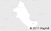 Silver Style Simple Map of Phong Tho, single color outside