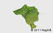 Satellite 3D Map of Bao Loc, single color outside