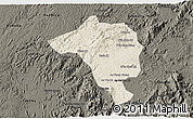 Shaded Relief 3D Map of Bao Loc, darken