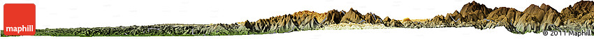 Physical Horizon Map of Bao Loc, darken
