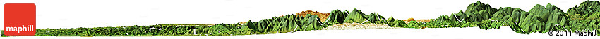 Physical Horizon Map of Bao Loc, satellite outside