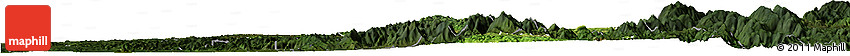Satellite Horizon Map of Bao Loc, darken