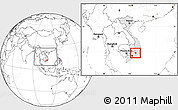 Blank Location Map of Bao Loc, highlighted country, within the entire country