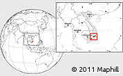 Blank Location Map of Bao Loc, highlighted country, highlighted parent region, within the entire country