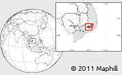 Blank Location Map of Bao Loc, highlighted country, highlighted parent region