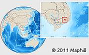 Shaded Relief Location Map of Bao Loc, highlighted parent region