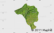 Satellite Map of Bao Loc, single color outside