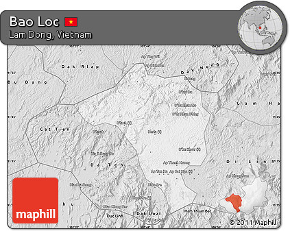 Silver Style Map of Bao Loc