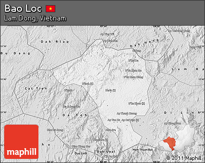 Silver Style Map of Bao Loc