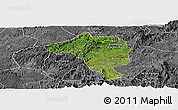 Satellite Panoramic Map of Bao Loc, desaturated