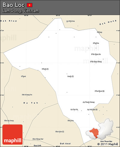 Classic Style Simple Map of Bao Loc