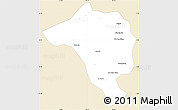 Classic Style Simple Map of Bao Loc, single color outside