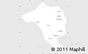 Silver Style Simple Map of Bao Loc, single color outside