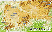 Physical 3D Map of Di Linh