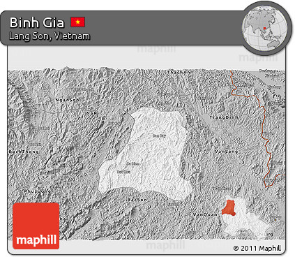 Gray 3D Map of Binh Gia