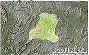 Physical 3D Map of Binh Gia, darken, semi-desaturated