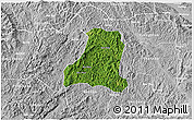 Satellite 3D Map of Binh Gia, lighten, desaturated