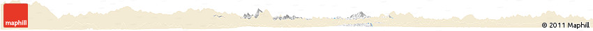 Classic Style Horizon Map of Binh Gia, single color outside