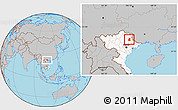 Gray Location Map of Binh Gia, highlighted country