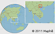 Savanna Style Location Map of Binh Gia, within the entire country