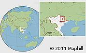 Savanna Style Location Map of Binh Gia, highlighted country